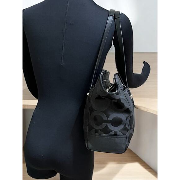 Coach F25501 Taylor OP Art Alexis Carry All Bag & Julia OP Art Wallet - Picture 12 of 14